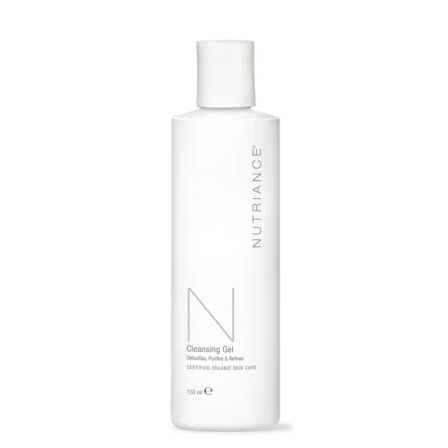NeoLife Nutriance Organic Cleansing Gel 150 ml bottle for combination to oily skin, COSMOS organic