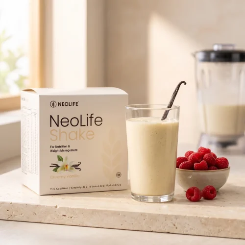 NeoLife shake vanilla lifestyle photo